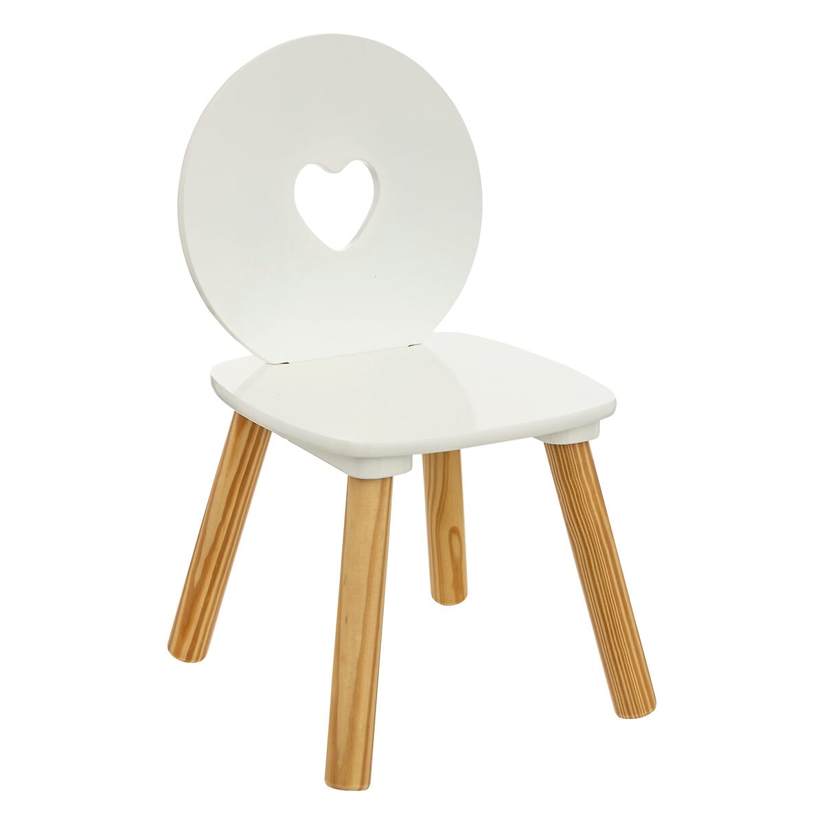 Silla de madera infantil blanca Maela - PETITDECO