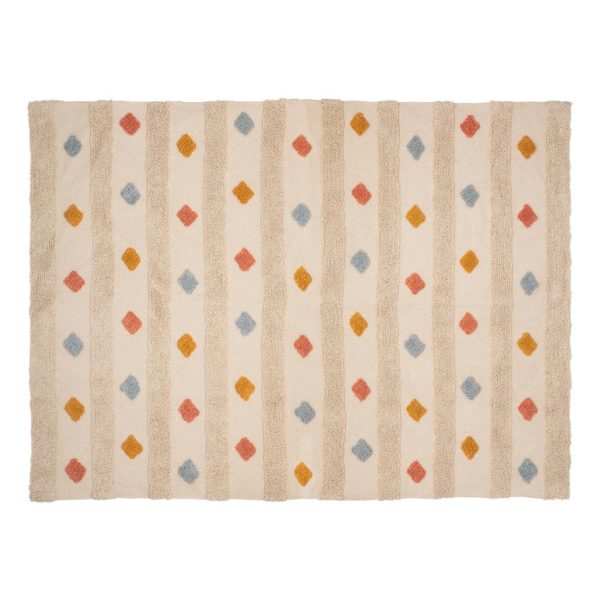 Alfombra infantil rectangular arlequín - PETITDECO