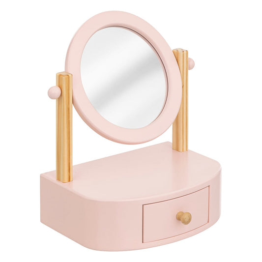 Tocador infantil rosa con espejo - PETITDECO