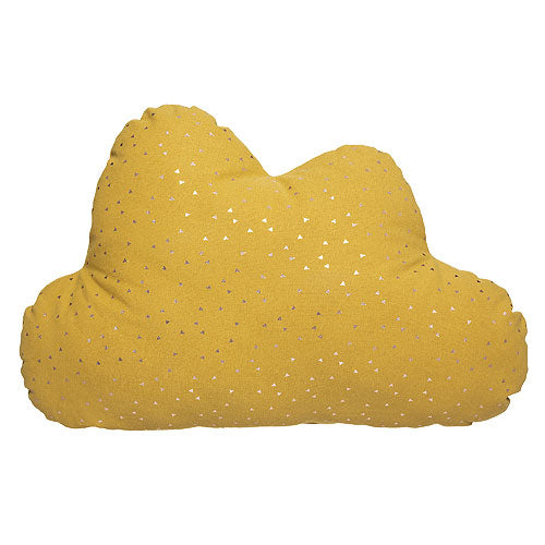 Cojín infantil nube mostaza - PETITDECO