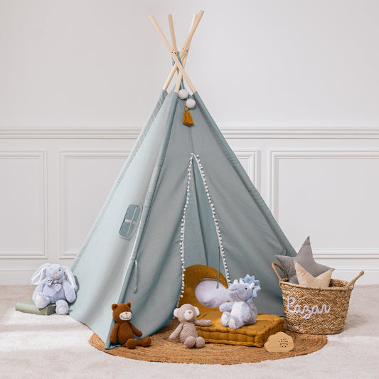 Casita tipi infantil Wapi azul - PETITDECO