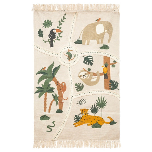 Alfombra infantil rectangular Jungla - PETITDECO
