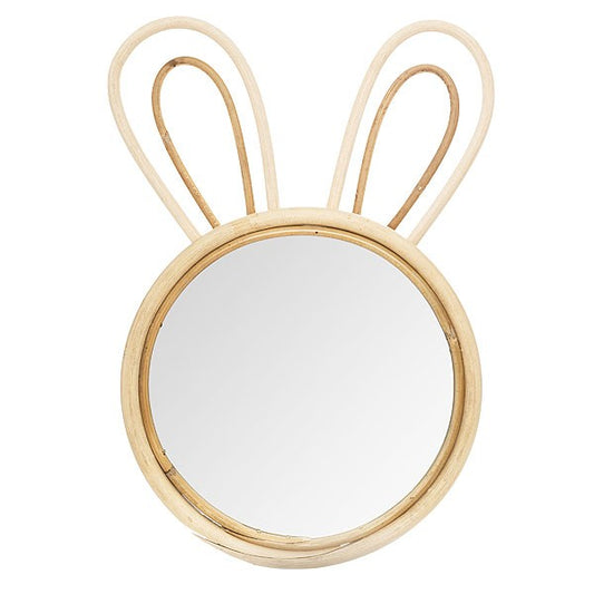 Espejo infantil de mimbre Conejito - PETITDECO