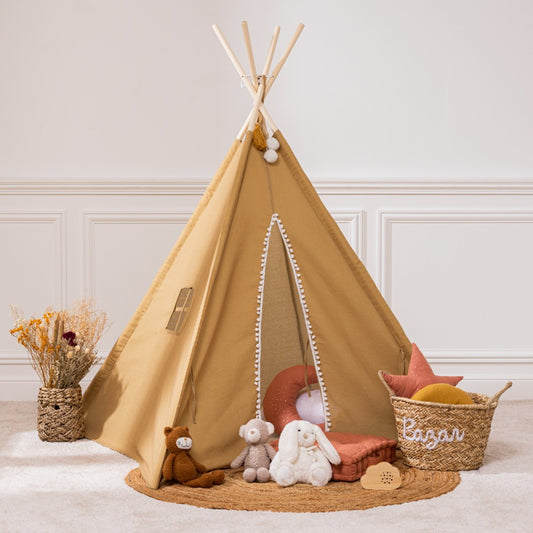 Casita tipi infantil Wapi Ocre - PETITDECO